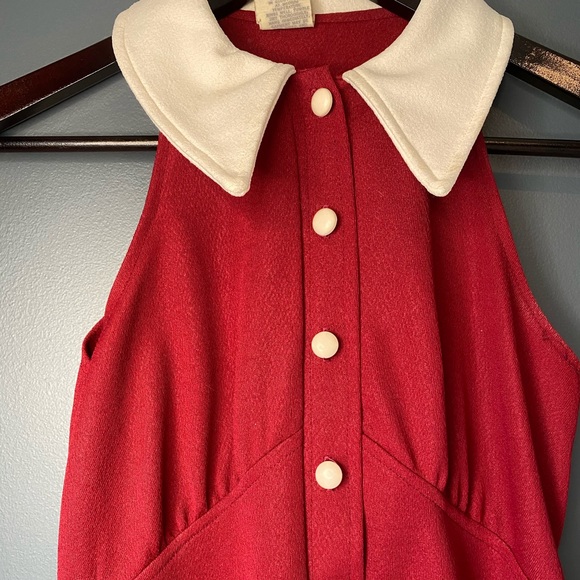 Vintage 1975 Button Up Maxi Collared Dress - Picture 3 of 8